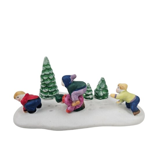 Lemax Figurine Playing Lead Frog Porcelain Christmas Decor Vintage Holiday - Picture 4 of 10